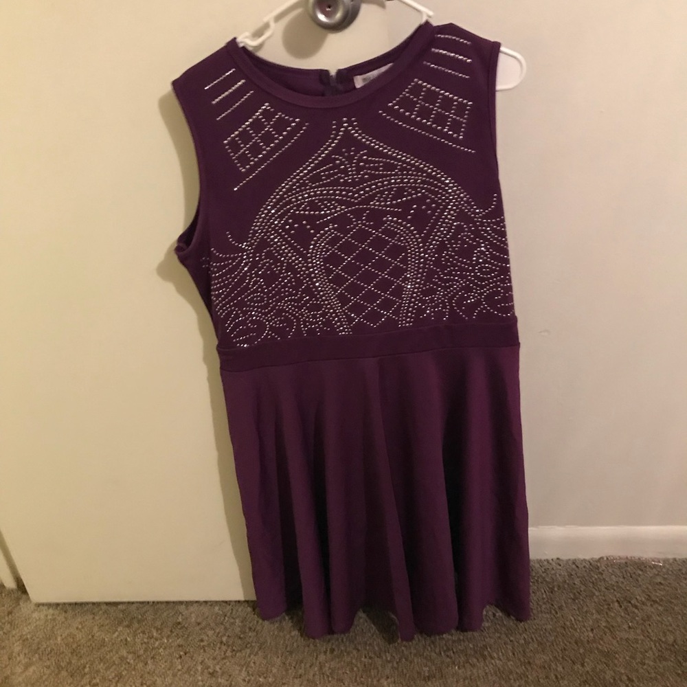 Purple formal dress